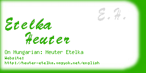 etelka heuter business card